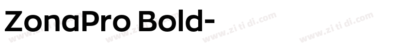 ZonaPro Bold字体转换